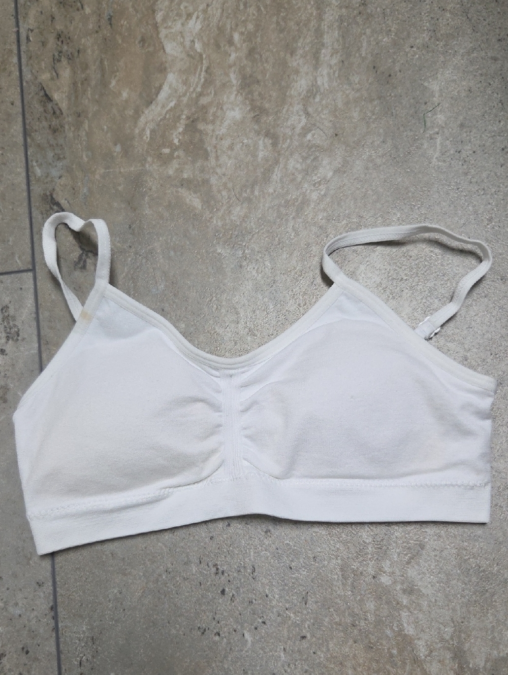 Maidenform White Seamless Cotton Comfort Bra
